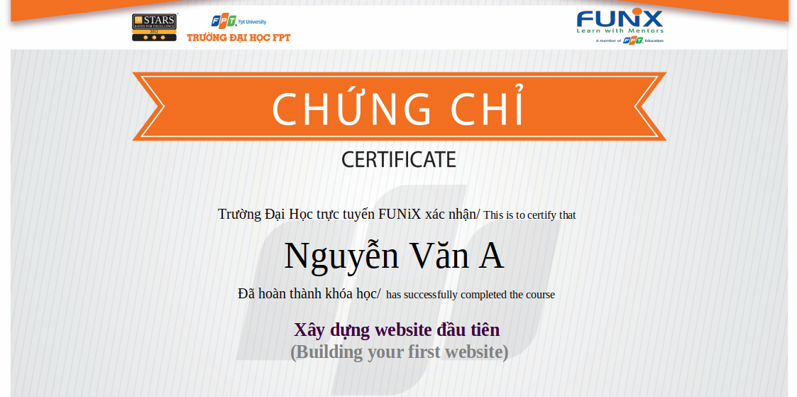 Certification WEB